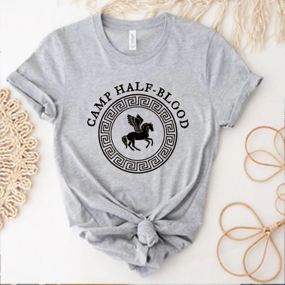 Camp Jupiter T-Shirt Camp Half-Blood Shirt Percy Jackson Shirtsc Unisex Graphic T Shirts Gothic Short Sleeves Tops Harajuku Top