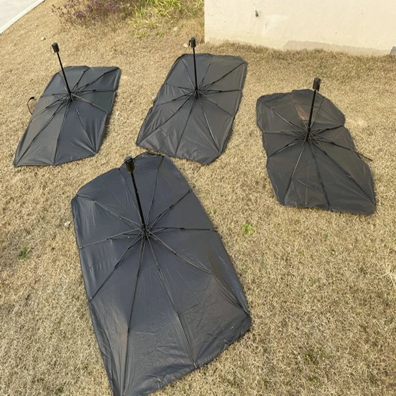 Car Sunshade Retractable Sunscreen Heat Insulation Front Windshield Parasol Anti-glare Uv-blocker Auto Internal Blocker 99.9% UV