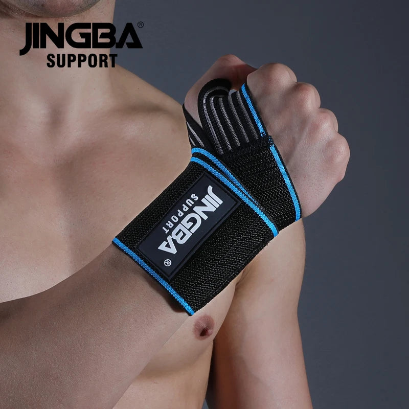Fitness Wrist Wraps Weight Lifting Gym Wrist Straps Cross Training Padded Thumb Brace Strap Power Hand Support Bar Wristband
