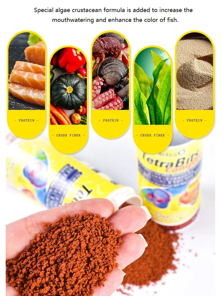 Special Granular Fish Feed for German Colorful Angelfish Natural Color-enhancing Tropical Clownfish Chameleon Fish Food 30g