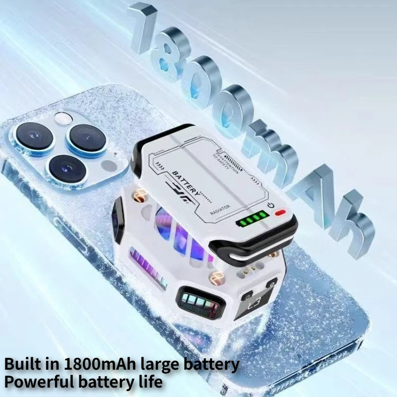 X111 Pro Mobile Phone Magnetic Semiconductor Coolng Radiator 7 Speed Control Built-in 1800mah Battery Universal PUBG Game Cooler
