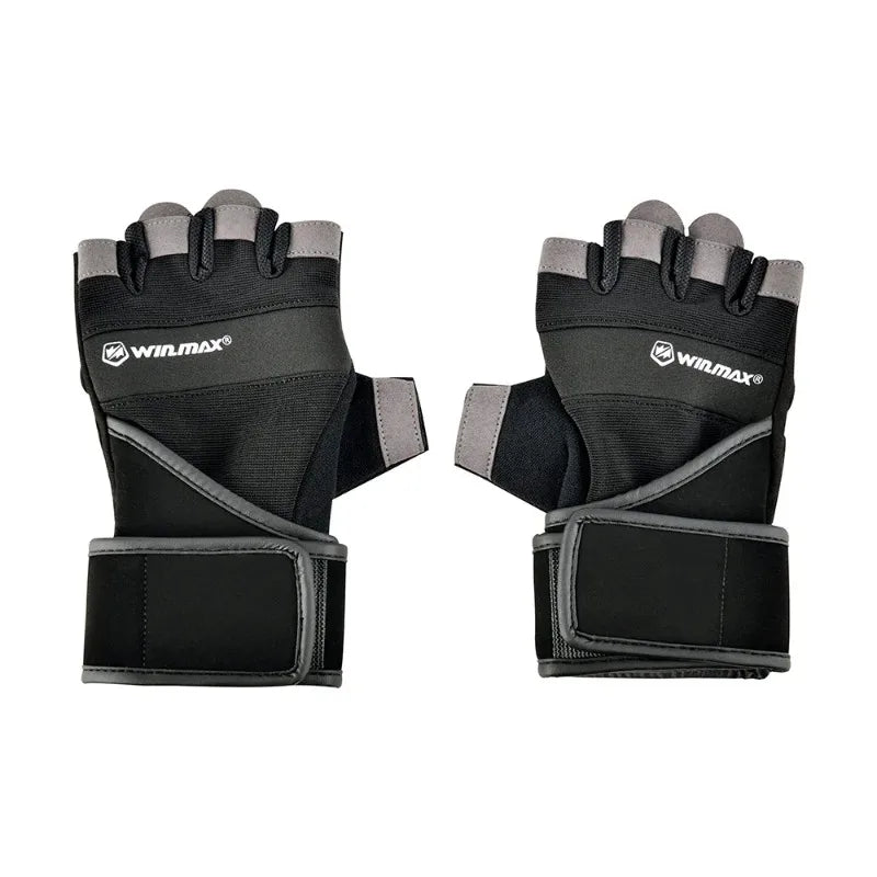 WIinmax Half Finger Fitness Gloves Palm Protect Non-Slip Weightlifting Dumbbell Horizontal Bar Training Gloves Gym Equipment