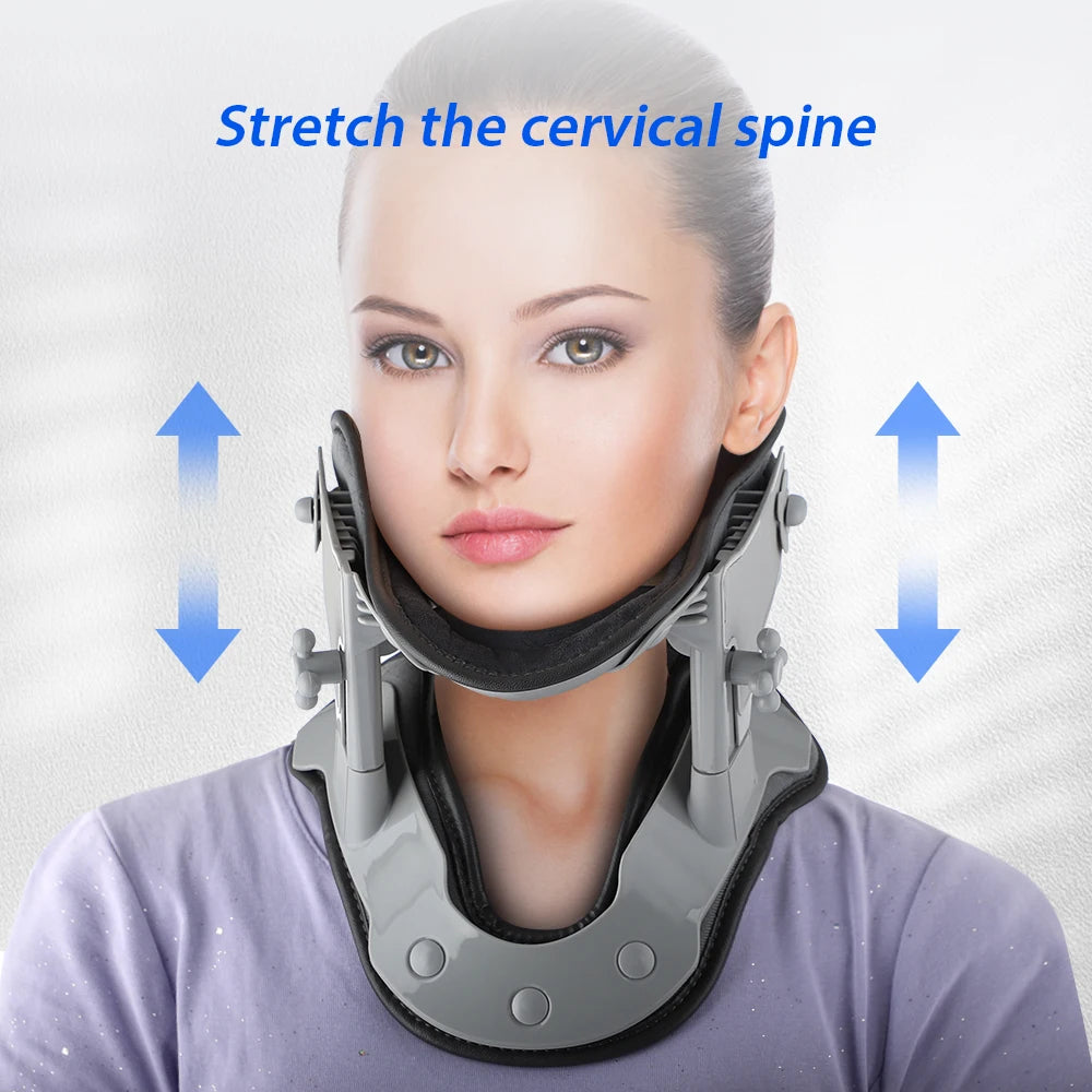 Neck Collar Cervical Traction Neck Extraction Brace Electric IR Hot Compress Inflatable Spine Support Tractor Stretching