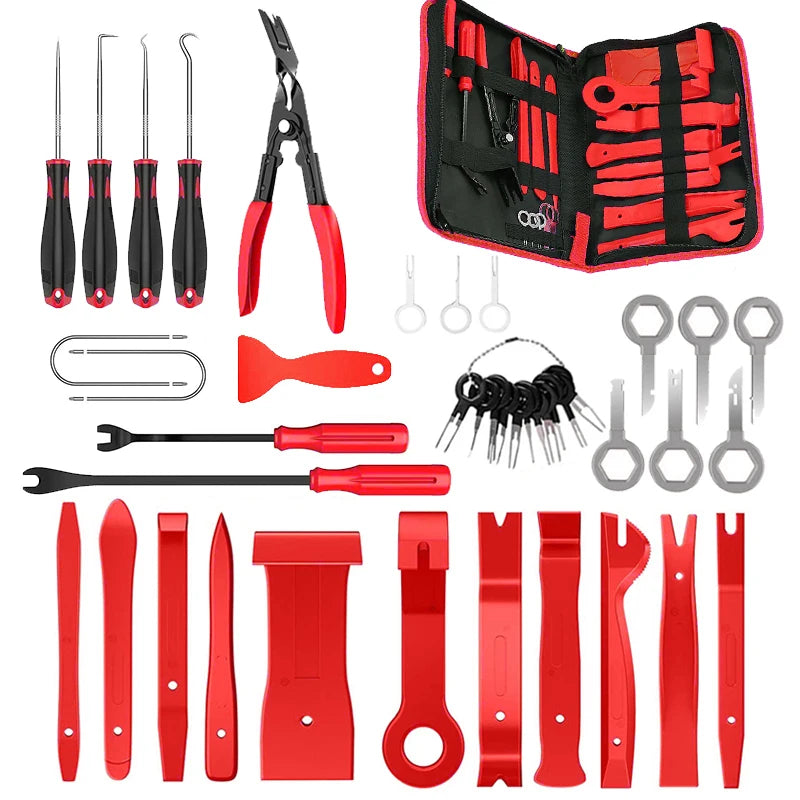 Car Interior Disassembly Tool Trim Removal Tools Kit Auto Removal Tool Kit Door Panel Radio Stereo Audio Dash Terminal Removal