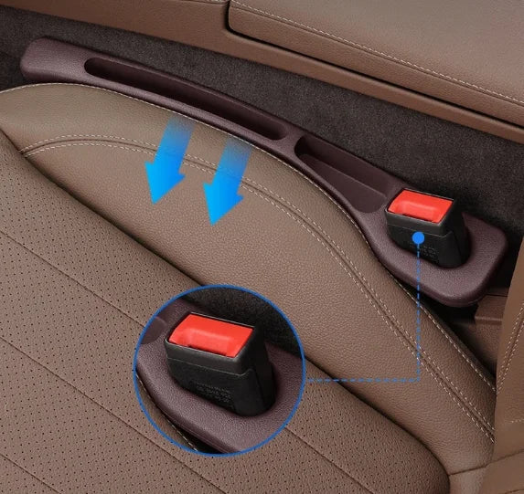 2Pcs Car Seat Gap Filler Organizer PU Universal Car Seat Gap Anti-leak Stopper Strip Slot Seat Gap Storage Organizer Accessories