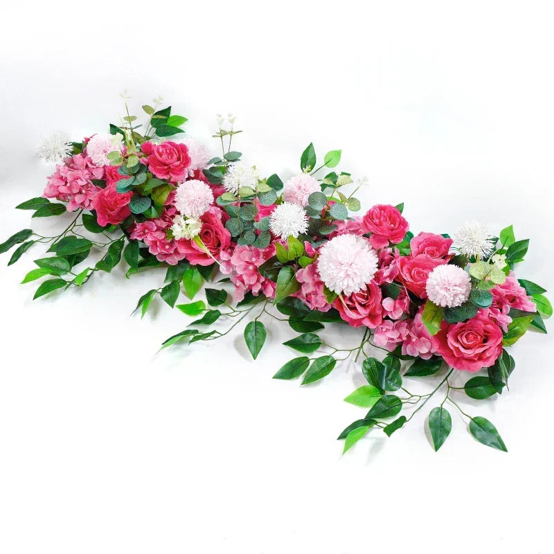 White Rose Floral Row