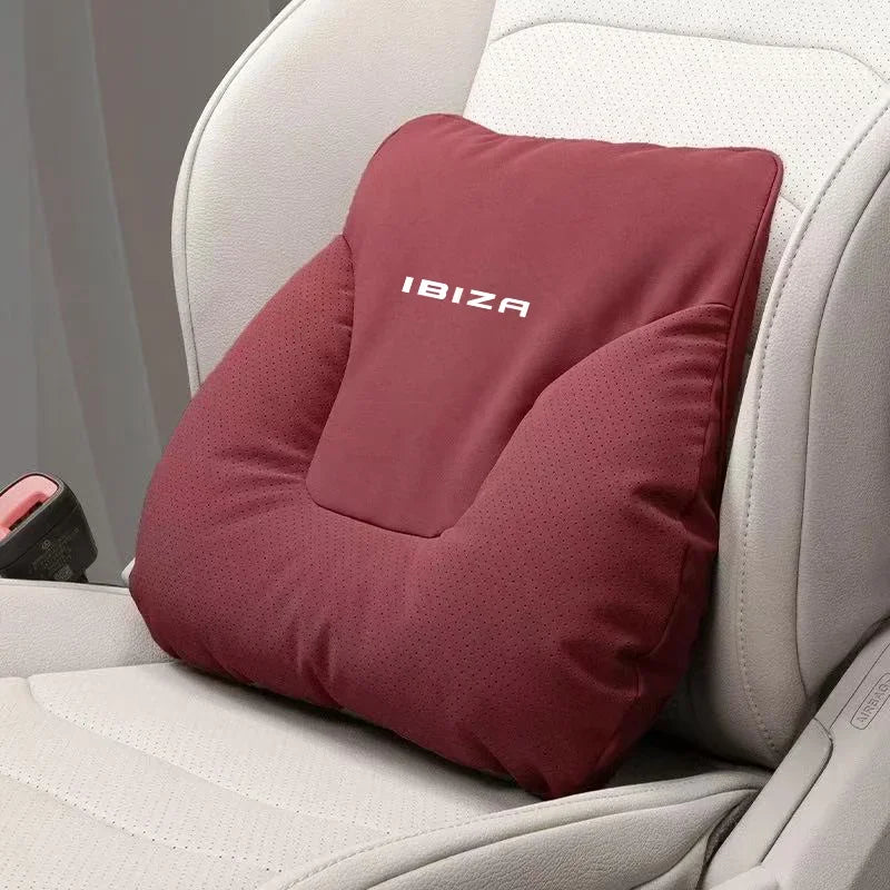 For SEAT IBIZA FR Car Headrest Neck Support Seat Lumbar Cushion Soft Neck Pillow Automobile interior Accessories