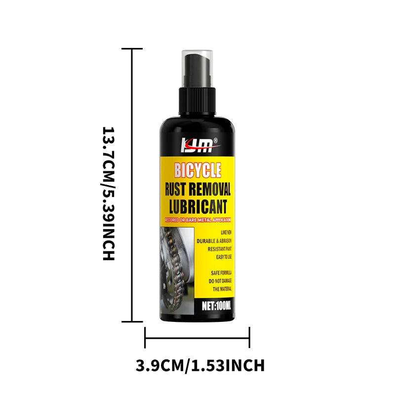 LJM 100Ml Bicycle Rust Removal Lubricant Multi-Purpose Chain Lubricant For Bike Chain Gear Metal Anti-Rust Maintenance Spray