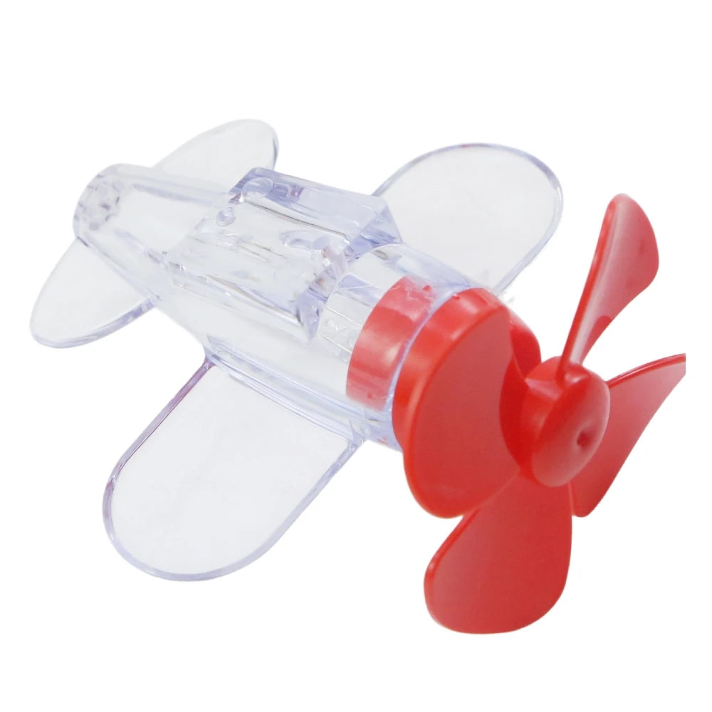 Rotatable Luminous Wind Power Plane Ornament Auto Motorbike Cycling Night Decoration Lamp