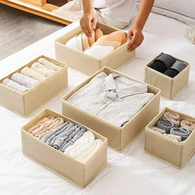 Cabinets Underwear Organizers Baby Drawers Organizer Wardrobe Clothes Organizer For Underwear Socks Pants Foldable Storage Box