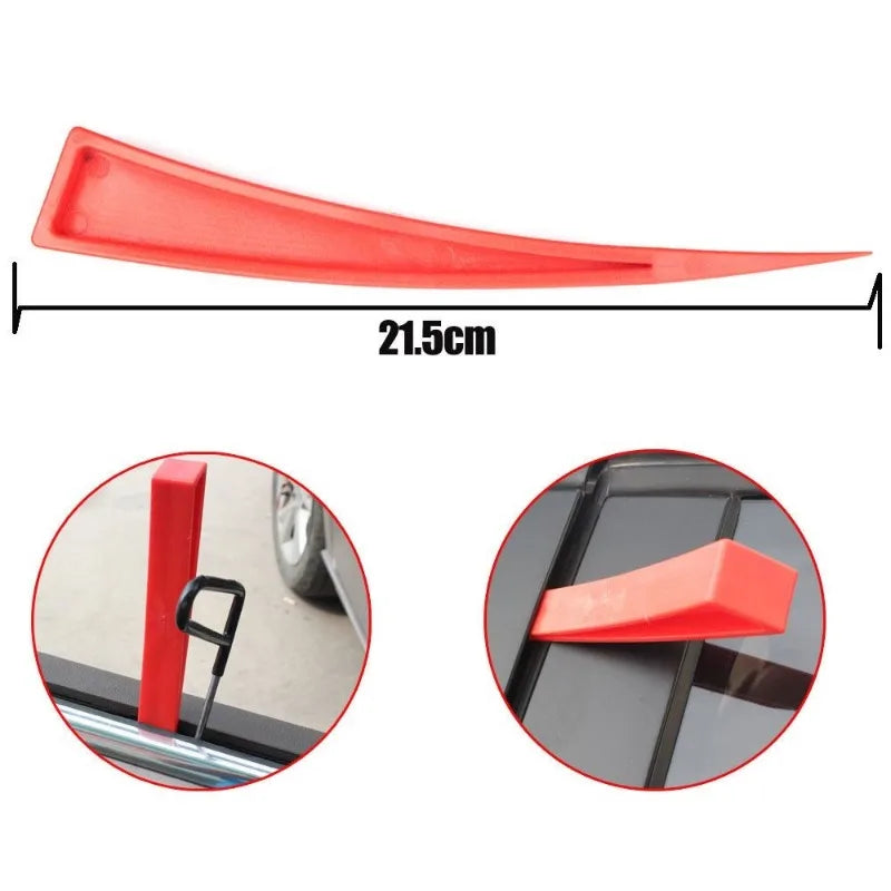 Red Car Door Wedge Panel Paintless Dent Removal Repair Hand Tool for Window Auto Wedge Pump Locksmith Thickened Door Repair