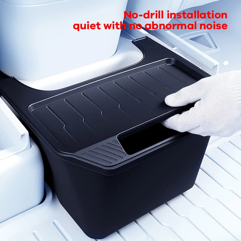 Rear Seat Storage Box for Tesla Model Y 2021 2022 2023 2024 Organizer Center Console Bins Backseat Trash Can Garbage Accessories