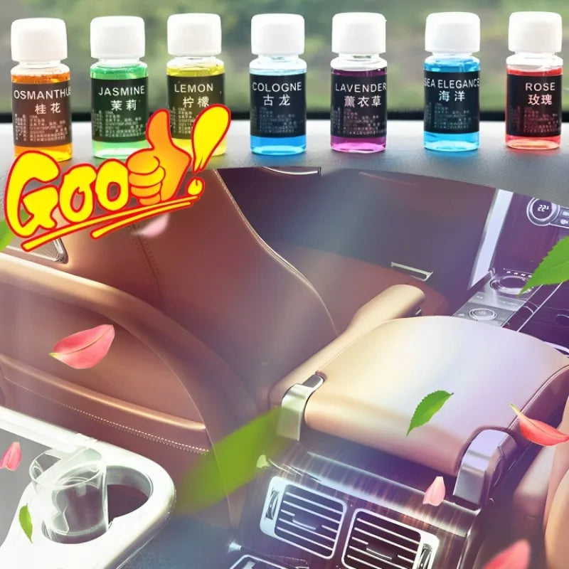 10ML Car Perfume Refill Air Freshener Natural Plant Essential Oil Aroma Diffuser Fragrance Humidifier Freshener Auto Accessories