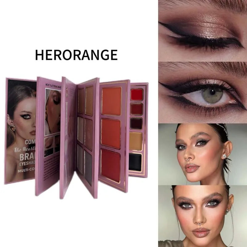78-Color Makeup Palette, Waterproof Matte Shimmer, Eyeshadow Blush Highlight Contour Lip Set, Daily & Christmas Gift