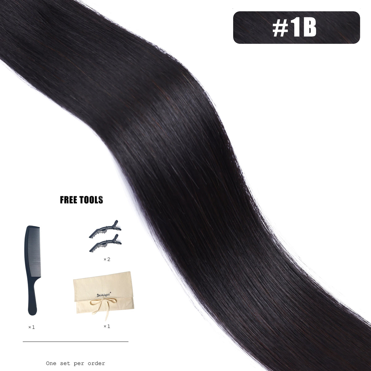 Butterfly Weft Hair Extensions Human Hair Invisible Flat PU with Hole Twin Tabs Hair Weft 12-24inch Micro link 100g