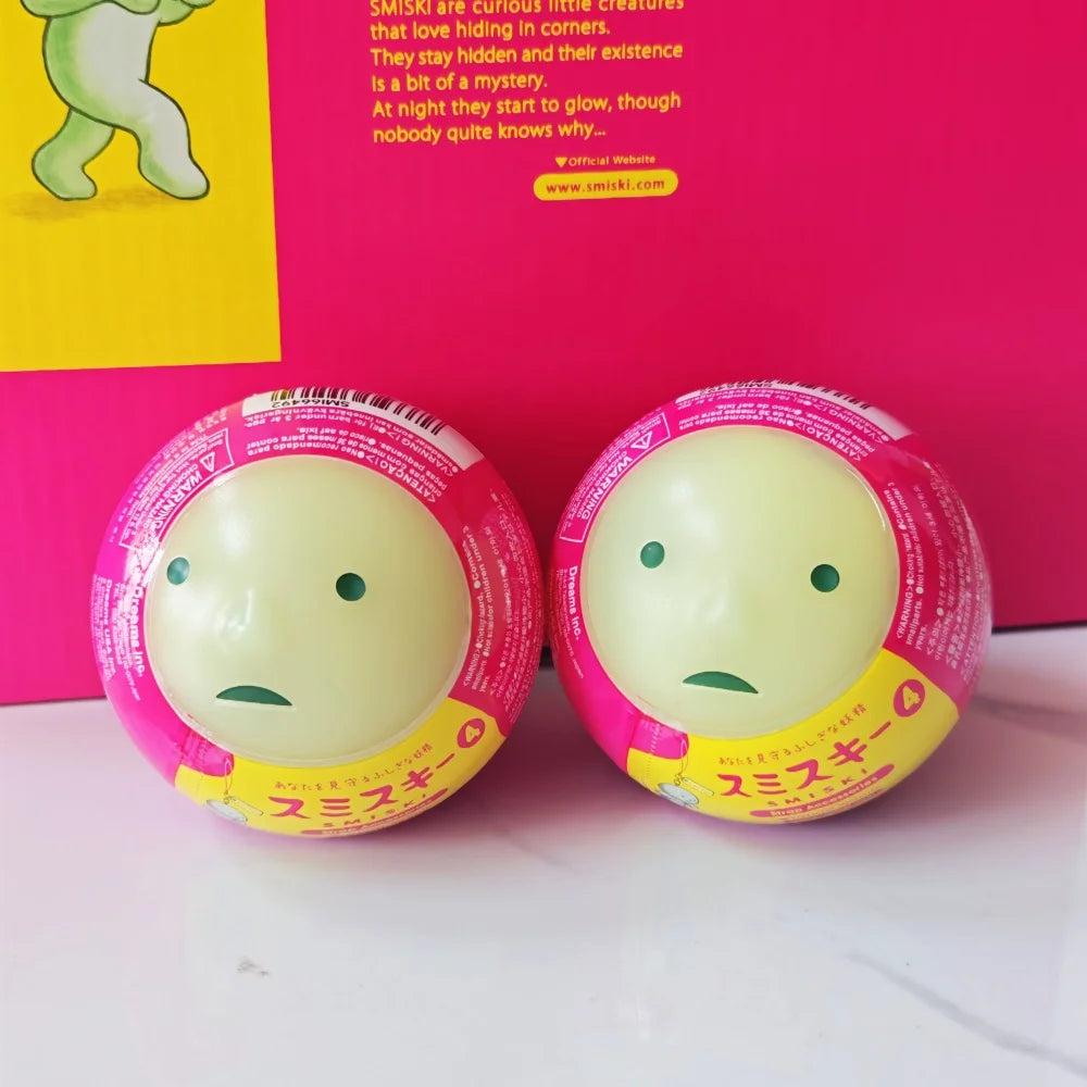 New Sonny Angel SMISKI Strap Accessories 4 Glow in The Dark Blind Box Twist Ball Desktop Keychain Valentine's Day Surprise Gifts