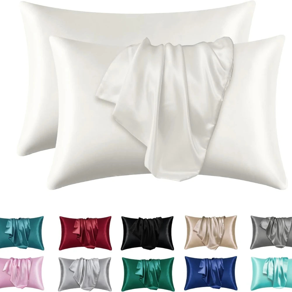 2Piece Natural Mulberry Silk Pillow Case Real Silk Protect Hair Skin Pillowcase Any Size Customized Bedding Pillow Cases Cover