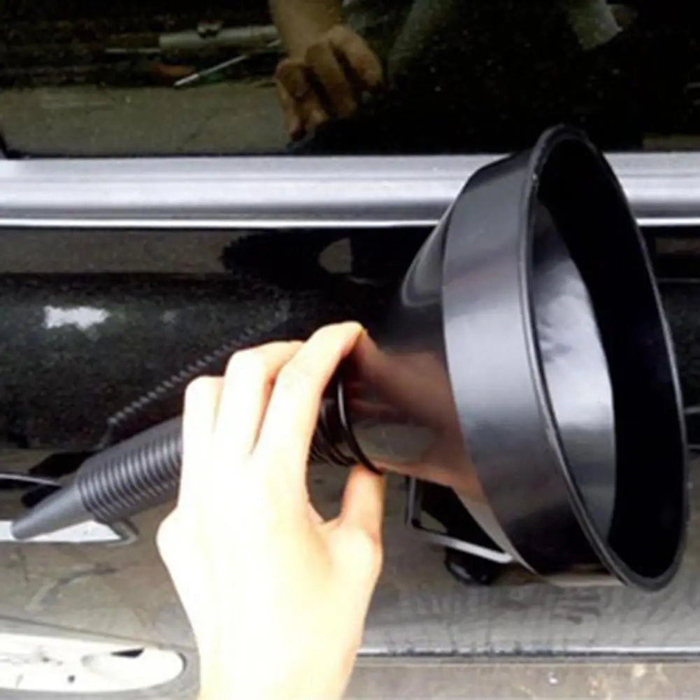 Motorcycle Oil Funnel Tool Set Wide Mouth Oil Funnel Flexible Long Neck Detachable Filter Automotive Tools for