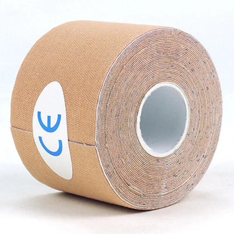 5 roll  Kinesiology Sports Tape  Athletic Strapping Gym Tennis Fitness Running Bandage Knee Muscle Pain Relief Knee Pads Care