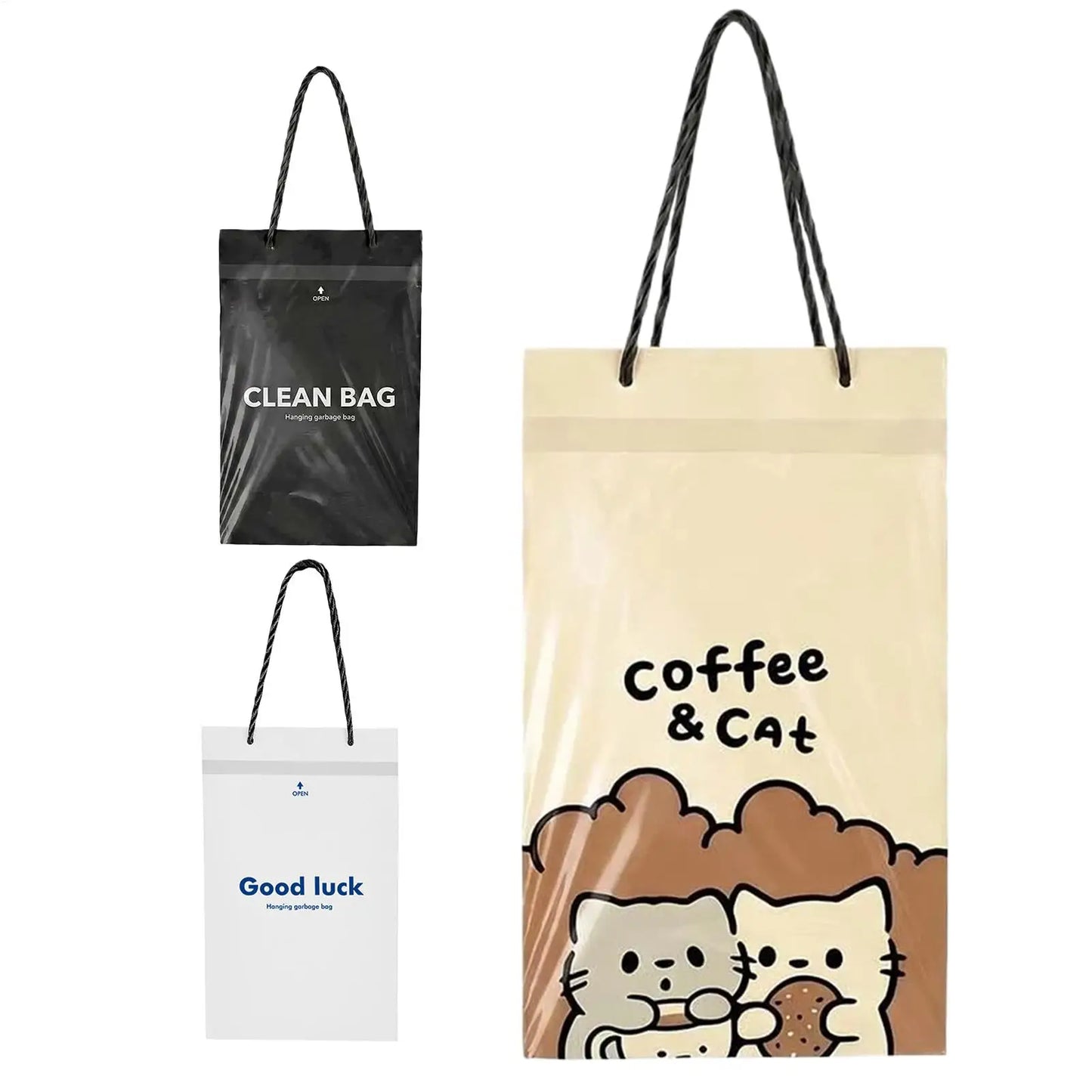 50Pcs Hanging Car Trash Bag Disposable  Car Hanging Trash Bag Portable Storage Case Portable Universal Vehicle Trash Bags