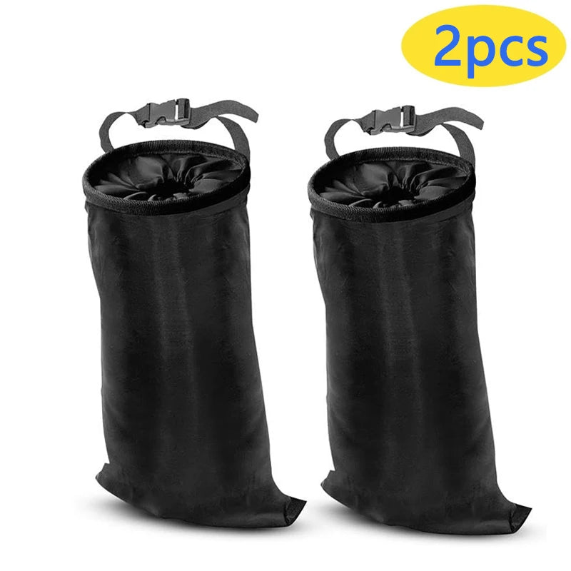 Car Trash Bags Hanging Detachable Garbage Bag Washable Seat Back Hanging Car Trash Bag Auto Garbage Can for Outdoor Traveling