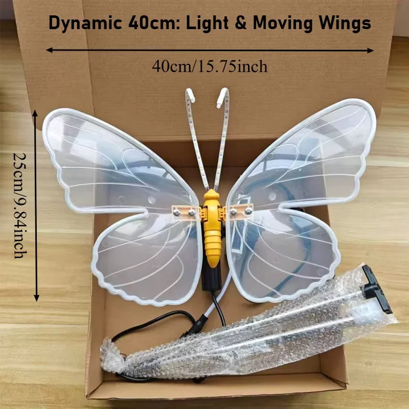 Butterfly Lights LED Butterflies with Movement Dynamic Static Butterfly Lights for Outdoor Wedding Party Christmas Decorations