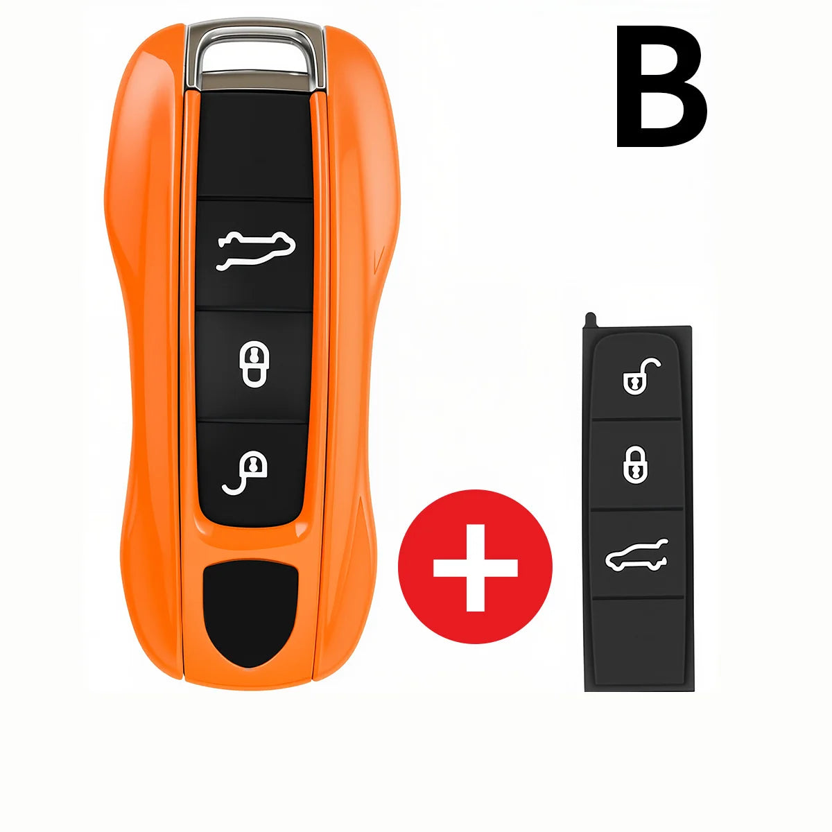 For Porsche Panamera Carrera Macan Boxster Cayman Cayenne Taycan 911 970 981 991 Car Smart Remote Key Case Fob Covers Set Shell