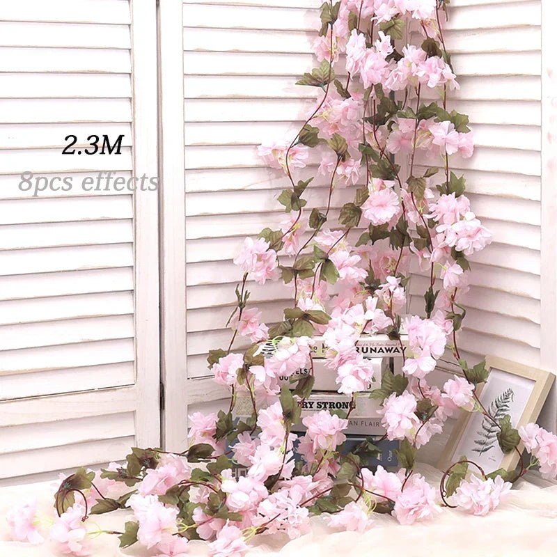 Kahaul Silk Cherry Blossom Vine