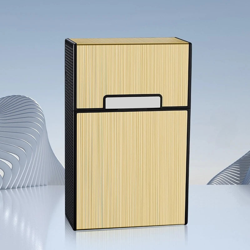 Aluminum Plastic Tobacco Holder Box Portable King Size Regular Cigarette Storage Container Outdoor Daily Smoking Accessories