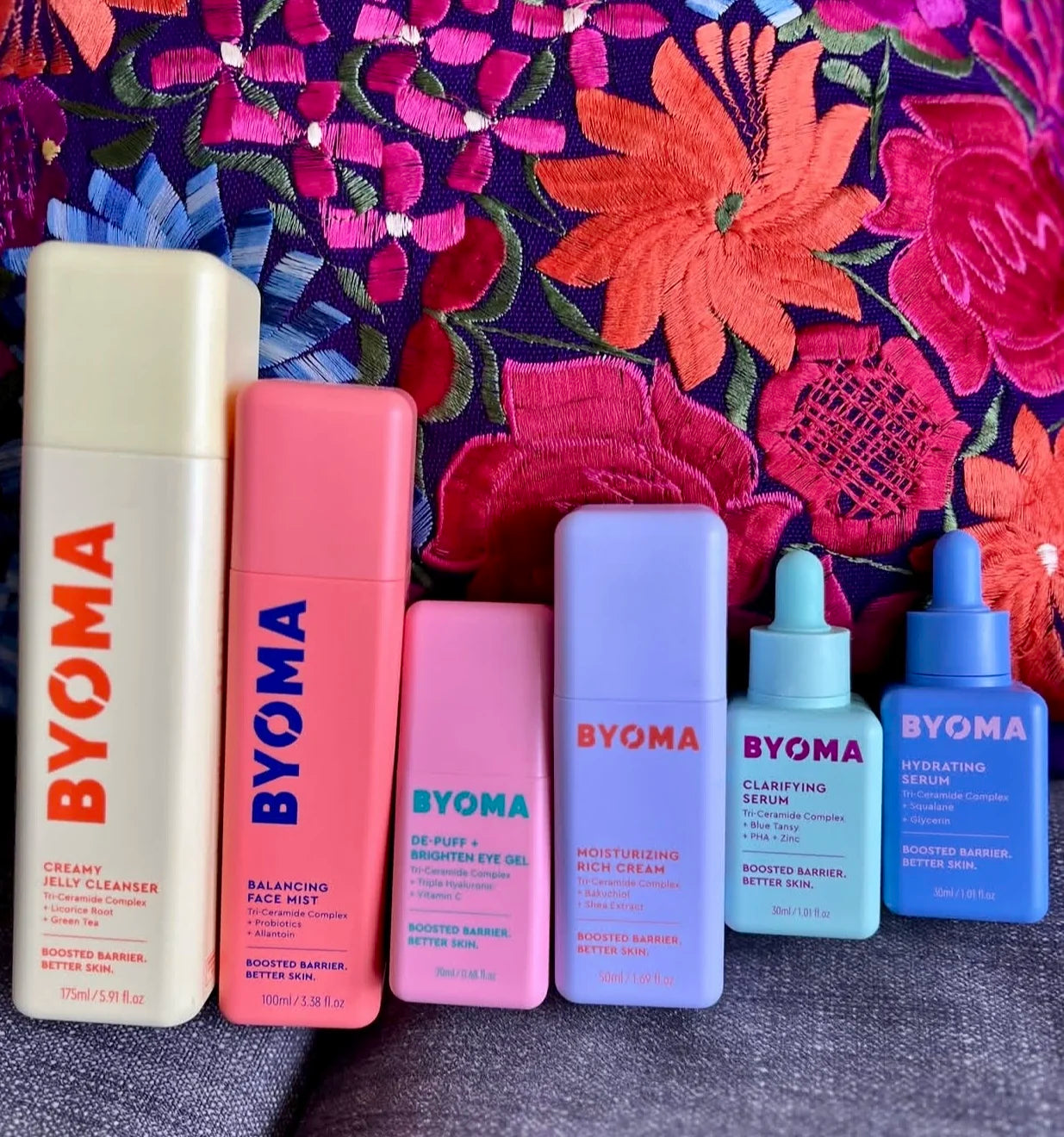 BYOMA Phyto-Mucin Glow Serum Series Hydrating Recovery Oil Milky Toner Serum Original Brand Skin Care Set Moisturizing Gel-Cream