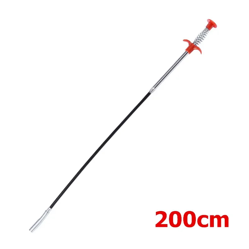 Flexible Grabber Claw Pick Up Reacher Tool Drain Clog Remove Tool Kitchen Bathroom Drain Snake Hair Remover Tool with 4 Claws