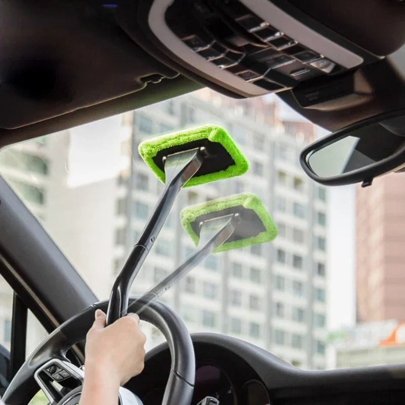 Car Window Cleaner Brush Microfiber Windshield Wiper Wash Brush Cleaning Mop Long Handle Cleaning Washing Tool car Accessories