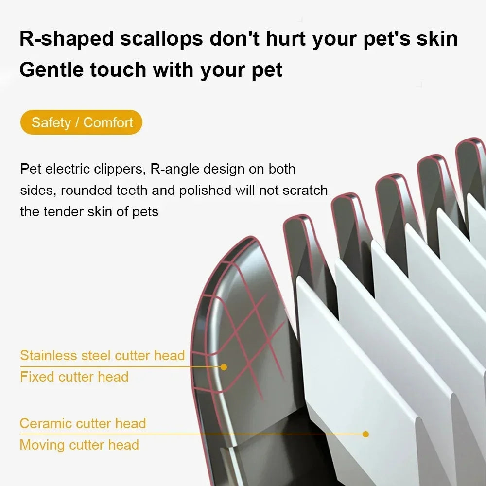 2026 New Dog Professional Hair Clipper Electrical Grooming Trimmer for Pets USB Rechargeable Cat Shaver Animals Haircut Machine