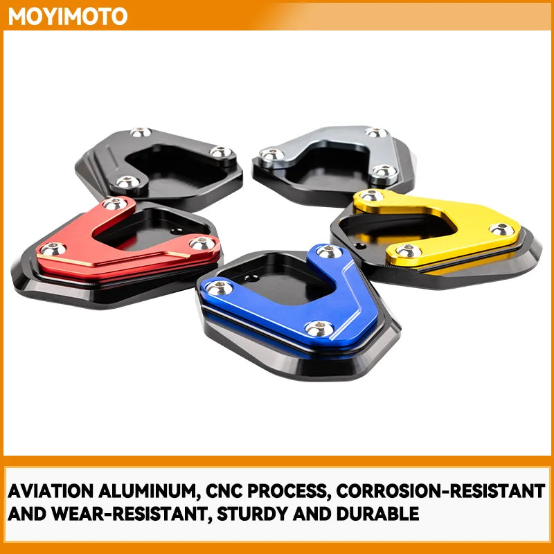 Motorcycle Foot Side Stand Extension Plate Kickstand Pad For HONDA CB500X CB650R CB500F CB125R CB300R 400X CBR650R 650F CBR500R
