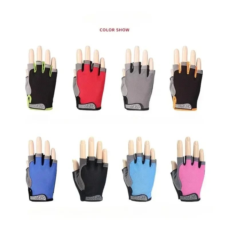 Cycling Gloves for Men Woman Fingerless Sports Fitness Training Gym Gloves Motorcycle Mtb Anti-slip Gloves Bicycle Accessories