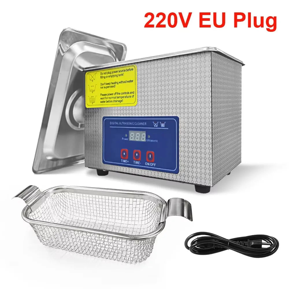 40KHZ Ultrasonic Cleaner Home Ultrasound Cleaning Machine For Jewelry Glasses Washing Bath Watches Denture Ultrasonic Cleaner