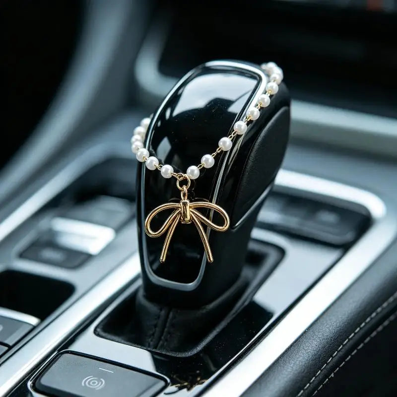 Car Pendant Rosary Ornament  Cross Steering Wheel Beads Decorative Faith Accessory for Auto Rearview Mirror
