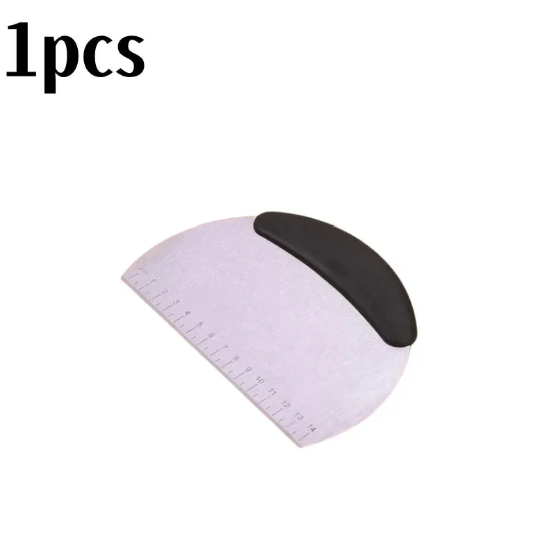Stainless Steel Pastry Cutter Dough Scraper Pizza Chopper with Ergonomic Handle Kitchen Baking Tools for Flour Scale Dough
