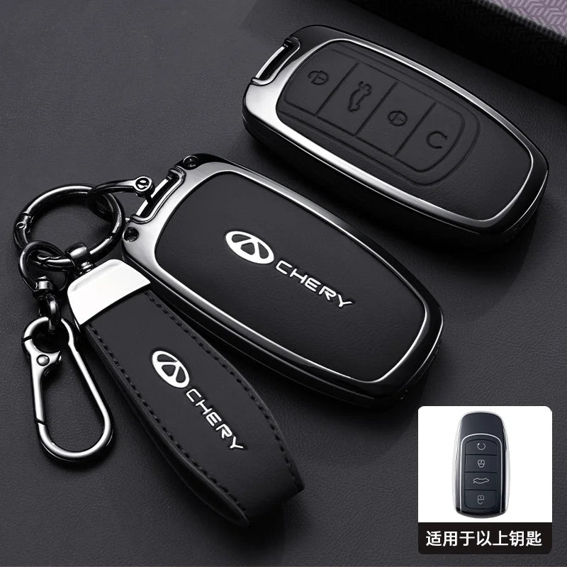 Car Accessories For Chery Jaecoo Tigo 7 8 Pro Max Omoda 9 C5 5 Phev Premium Plus Arrizo 5 Plus Key Case Holder Cover Chain