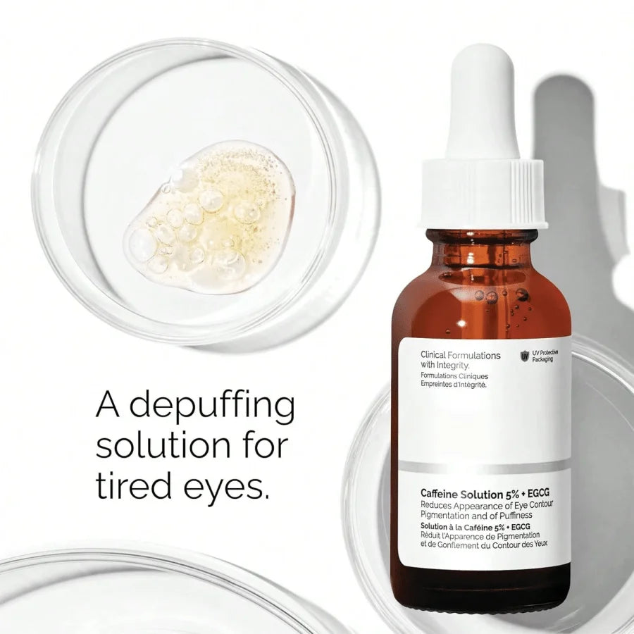 Most Loved Collection For Even Skin Tone And Texture - Skin Care Bundle Set - Hyaluronic Acid 2% + B5, Niacinamide 10% + Zinc 1%, Ordinary Caffeine Solution 5% + EGCG