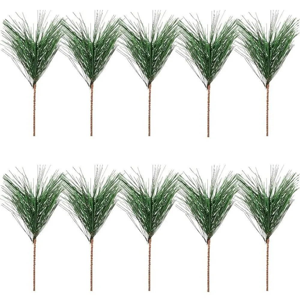 10Pcs Artificial Berry Picks Pine Branches Christmas Tree Decoration for Home New Year 2026 Decor Xmas Crafts Wreath Ornament
