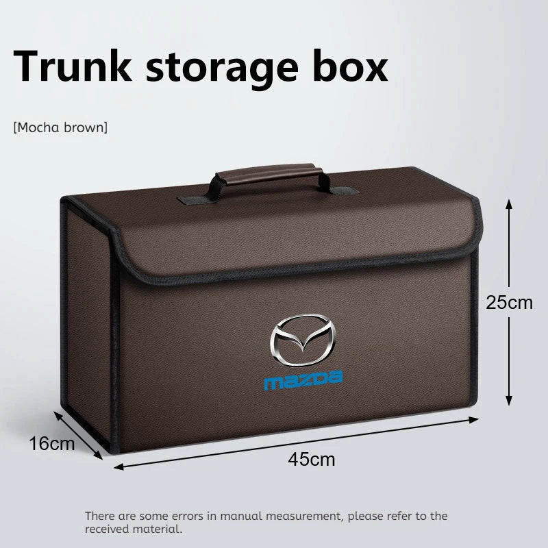 Car Trunk Storage Box Organizer For Mazda 2 3 5 6 CX-60 CX-90 CX-70 CX-7 Foldable Stowing Tidying Bag Container Bag Accessories