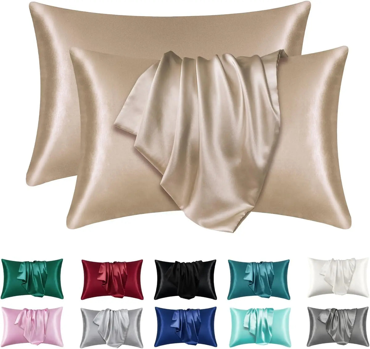 2Piece Natural Mulberry Silk Pillow Case Real Silk Protect Hair Skin Pillowcase Any Size Customized Bedding Pillow Cases Cover