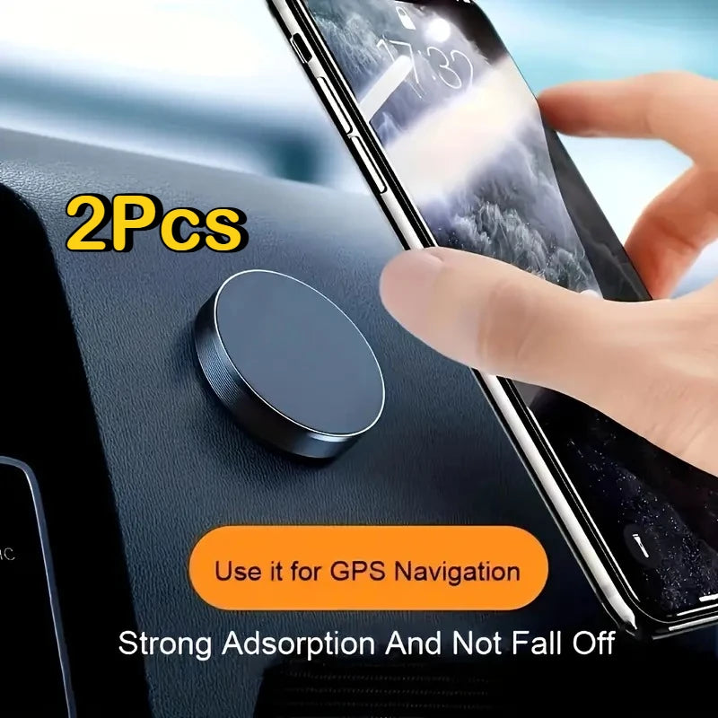 2Pcs Magnetic Mobile Phone Holder Car Dashboard Mobile Bracket Cell Phone Mount Holder Stand