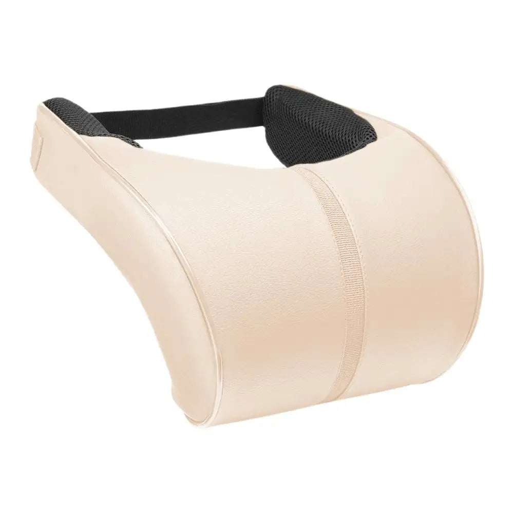 Adjustable Breathable Car Headrest Memory Cotton Car Cushion Leather Neck Pillow Car Waist Pad Automotive Decorative Products