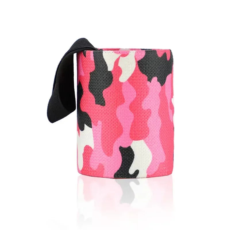1pc Wrist Support Gym Strap Camouflage Adjustable Wristband Elastic Wrist Wraps Bandages for Gym Weightlifting Protect Hand Wrap
