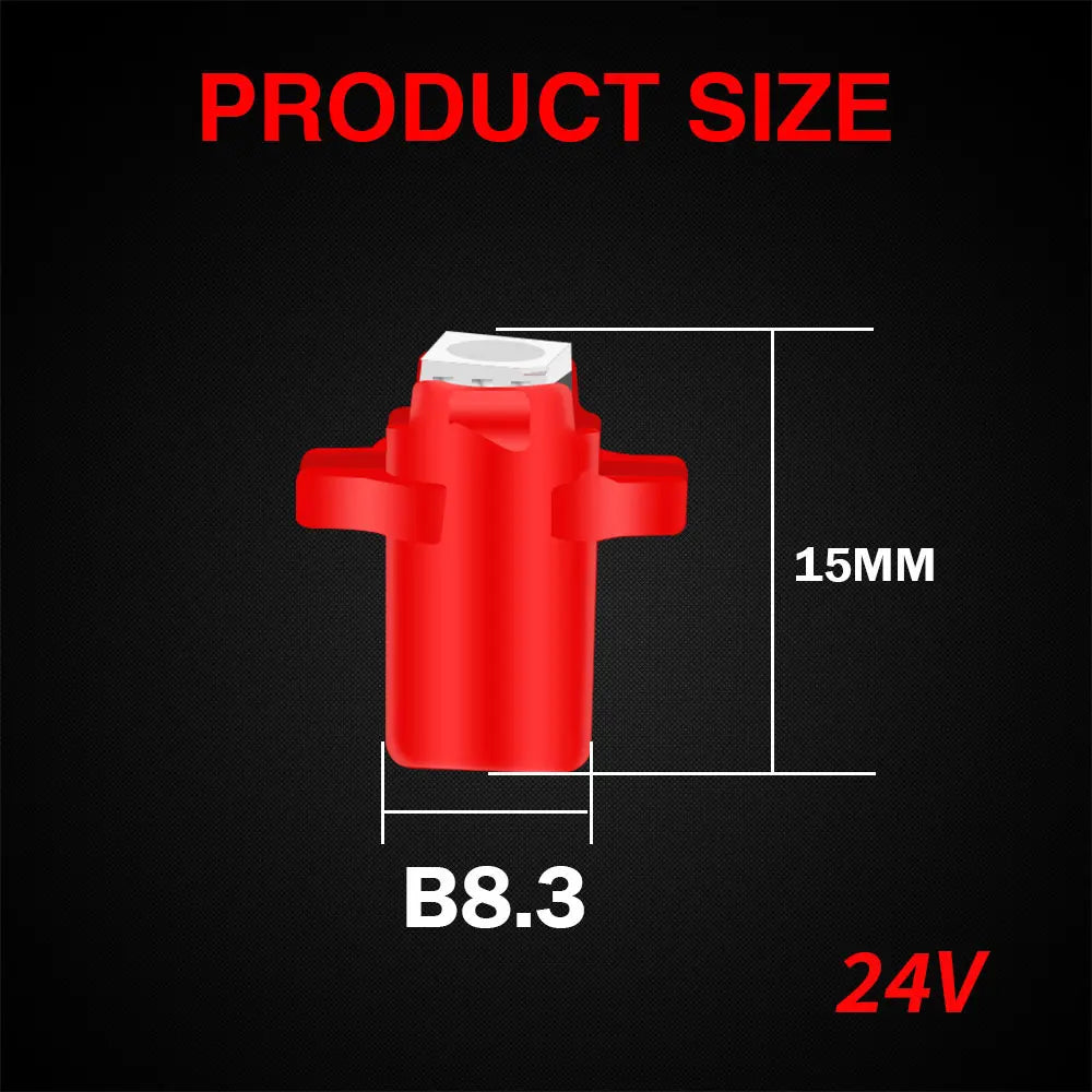 KEIN 10PCS 12V 24V T3 T4.2 T4.7 T5 B8.5D B8.4 B8.4D B8.3 B8.5 T4 509T bX8.4d W3W Led Bulb Instrument Dashboard Car Truck Light