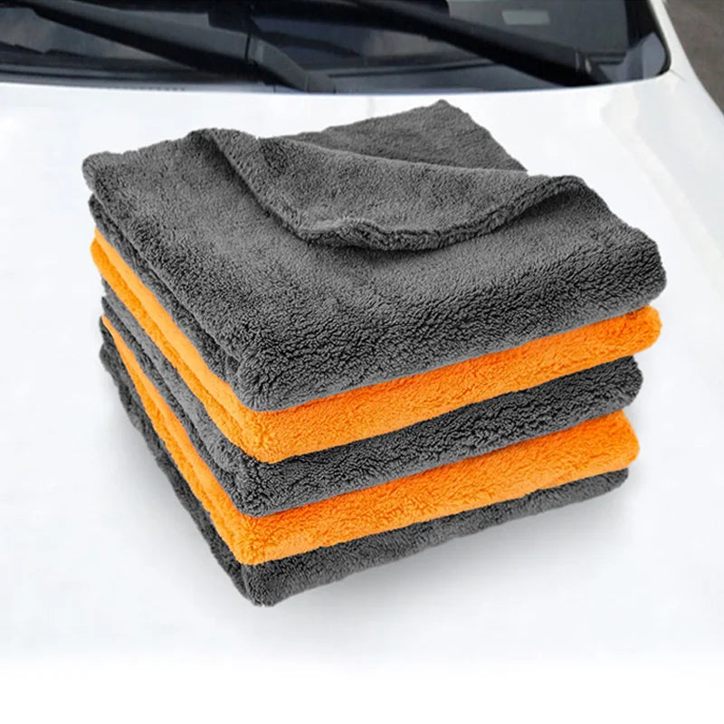 40X40cm Premium Microfiber Towels Car Care Washing Thicken Towel Car Detailing Drying Cloth Cleaning Tool Auto Wash Accessories