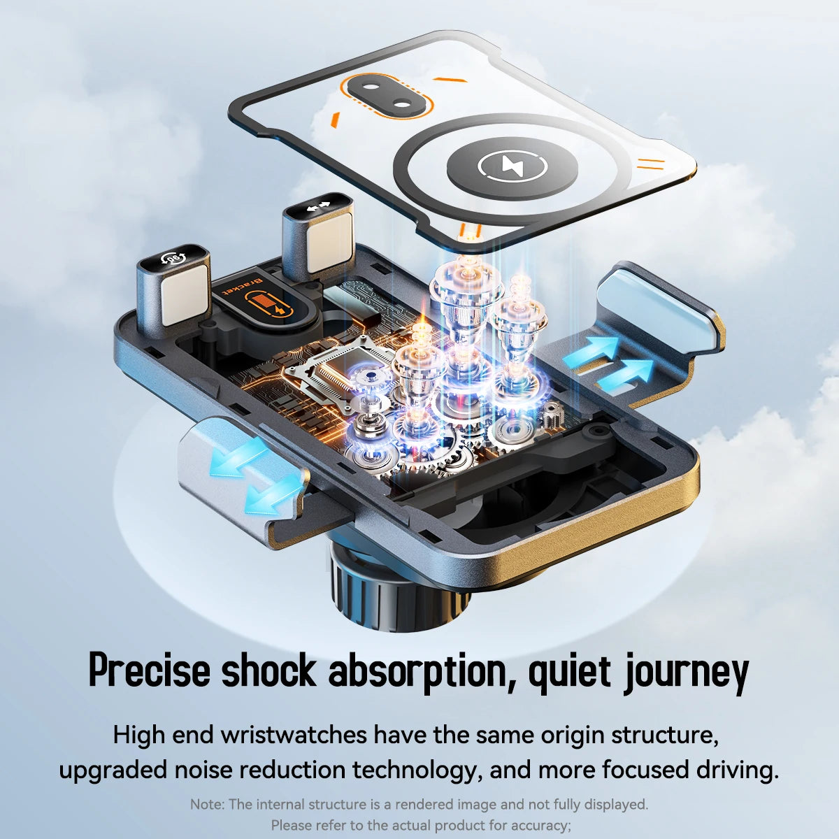 15W Wireless Charger Smart Induction Rotating Universal Car Mobile Phone Holder Air Outlet Clip For iPhone Samsung Xiaomi Huawei