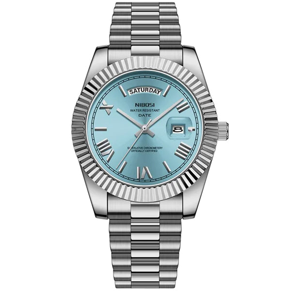 NIBOSI Fashion Watch Men Day Date Miyota Quartz Men Watch Top Brand Luxury Wristwatch Waterproof Steel Male Clocks Reloj Hombre